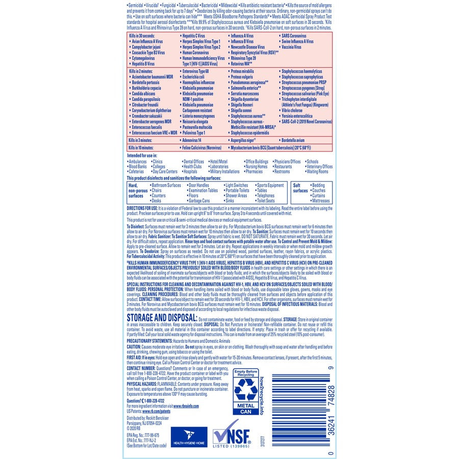 Professional Lysol Disinfectant Spray