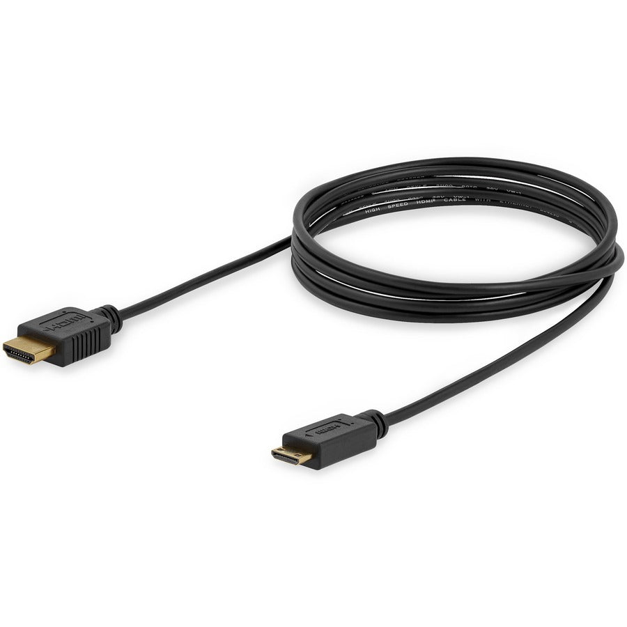 StarTech.com 6 ft Slim High Speed HDMI&reg; Cable with Ethernet - HDMI to HDMI Mini M/M