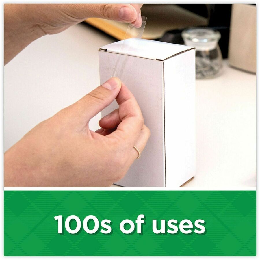 25 yd Length x 0.75" Width - 1" Core - Matte - Clear - Dispenser Included - Desktop Dispenser - For Multipurpose - 6 / Pack