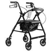 DynaGo Quad 6 - Aluminum Rollator, Black, 1 Quantity per Case