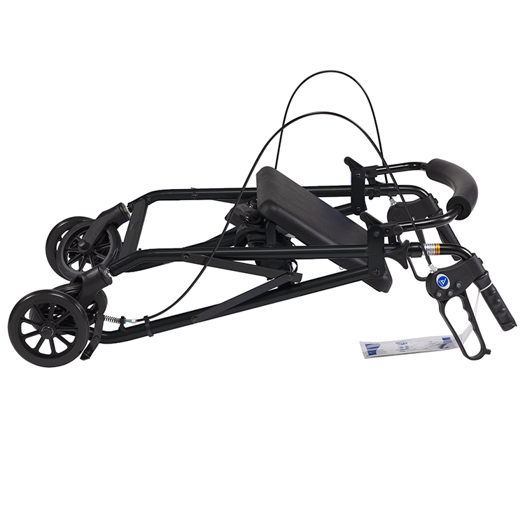 DynaGo Quad 6 - Aluminum Rollator, Black, 1 Quantity per Case