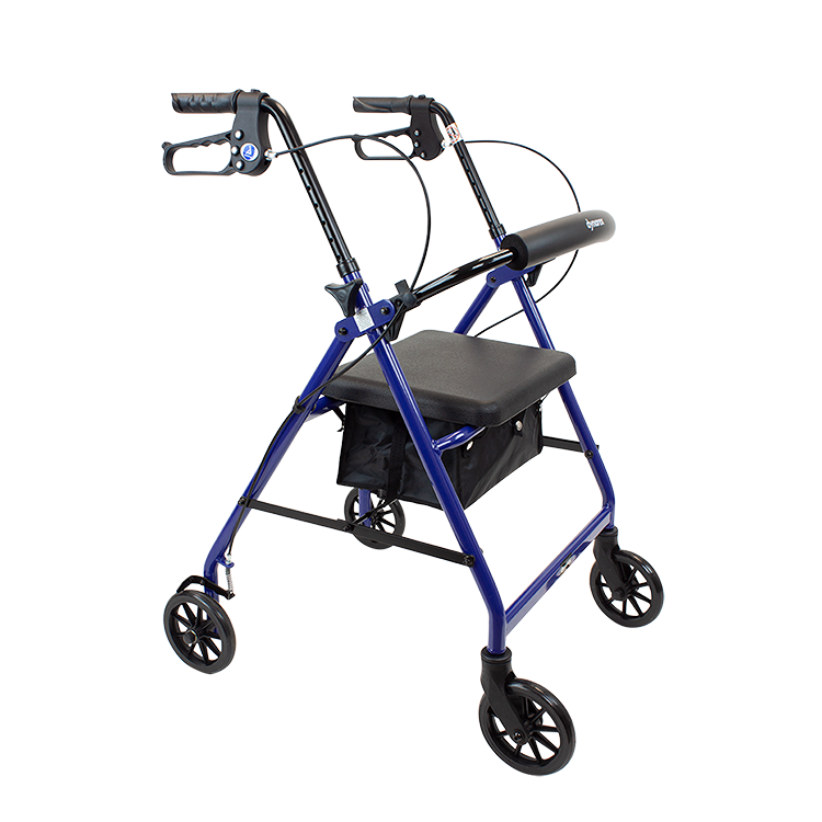 DynaGo Quad 6 - Aluminum Rollator, Blue, 1 Quantity per Case