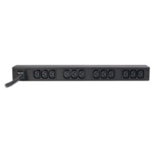 APC by Schneider Electric Basic Rack 3.68kVA PDU - Basic - IEC 60320 C20 - 12 x IEC 60320 C13 - 200 V, 208 V, 230 V - 3680 W - 8.17 ft Cord Length - 1U - Horizontal - Rack-mountable