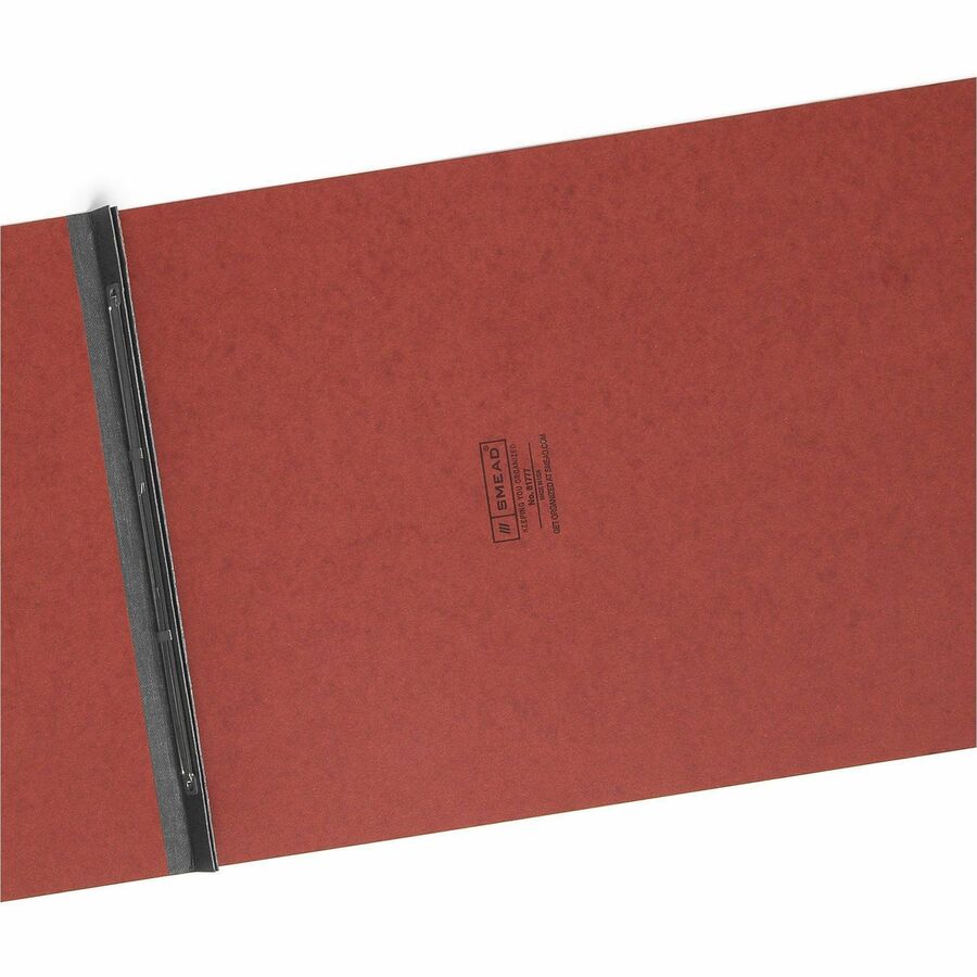 Smead Recycled Report Cover - 3" Folder Capacity - 11" x 17" - 3" Expansion - 1 Fastener(s) - 25 pt. - Pressboard - Red - Metal Compressor, Hinged - 100% Paper Recycled - 1 Each