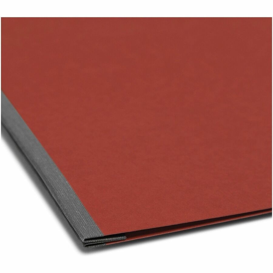 Smead Recycled Report Cover - 3" Folder Capacity - 11" x 17" - 3" Expansion - 1 Fastener(s) - 25 pt. - Pressboard - Red - Metal Compressor, Hinged - 100% Paper Recycled - 1 Each
