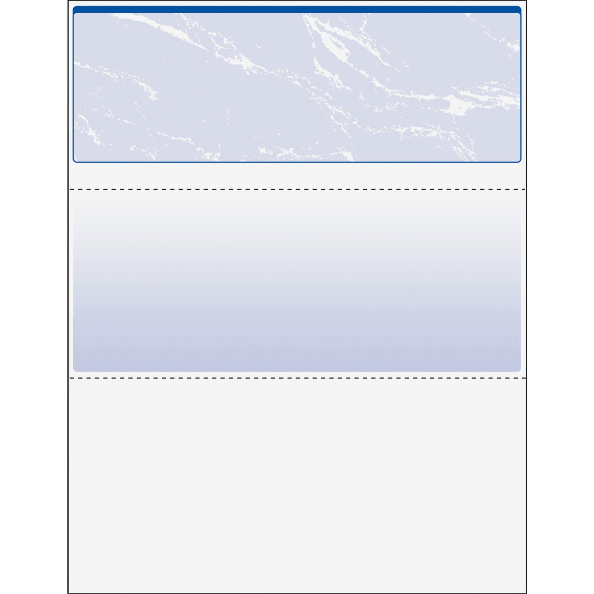 DocuGard Security Business Checks, Letter Size 8.5" x 11", 24 lb, Marble Blue, 500 Sheets per Ream