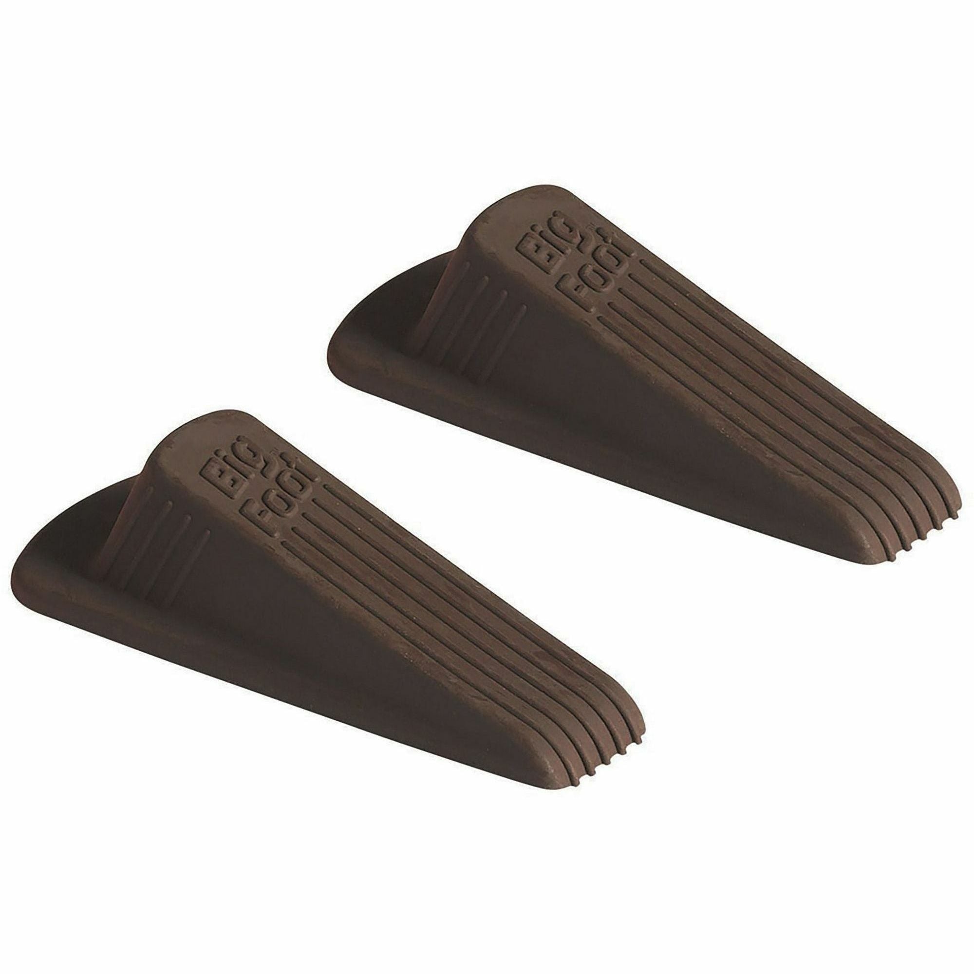 Big Foot Doorstop - Brown - Impact Resistant, Crush Resistant, Heavy Duty, Non-slip, Crush Proof - Vulcanized Rubber - 1.3" Height x 2.3" Width - Brown - 1 Pack