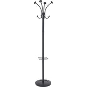 8 Pegs - for Coat, Clothes - Black - 1 Each