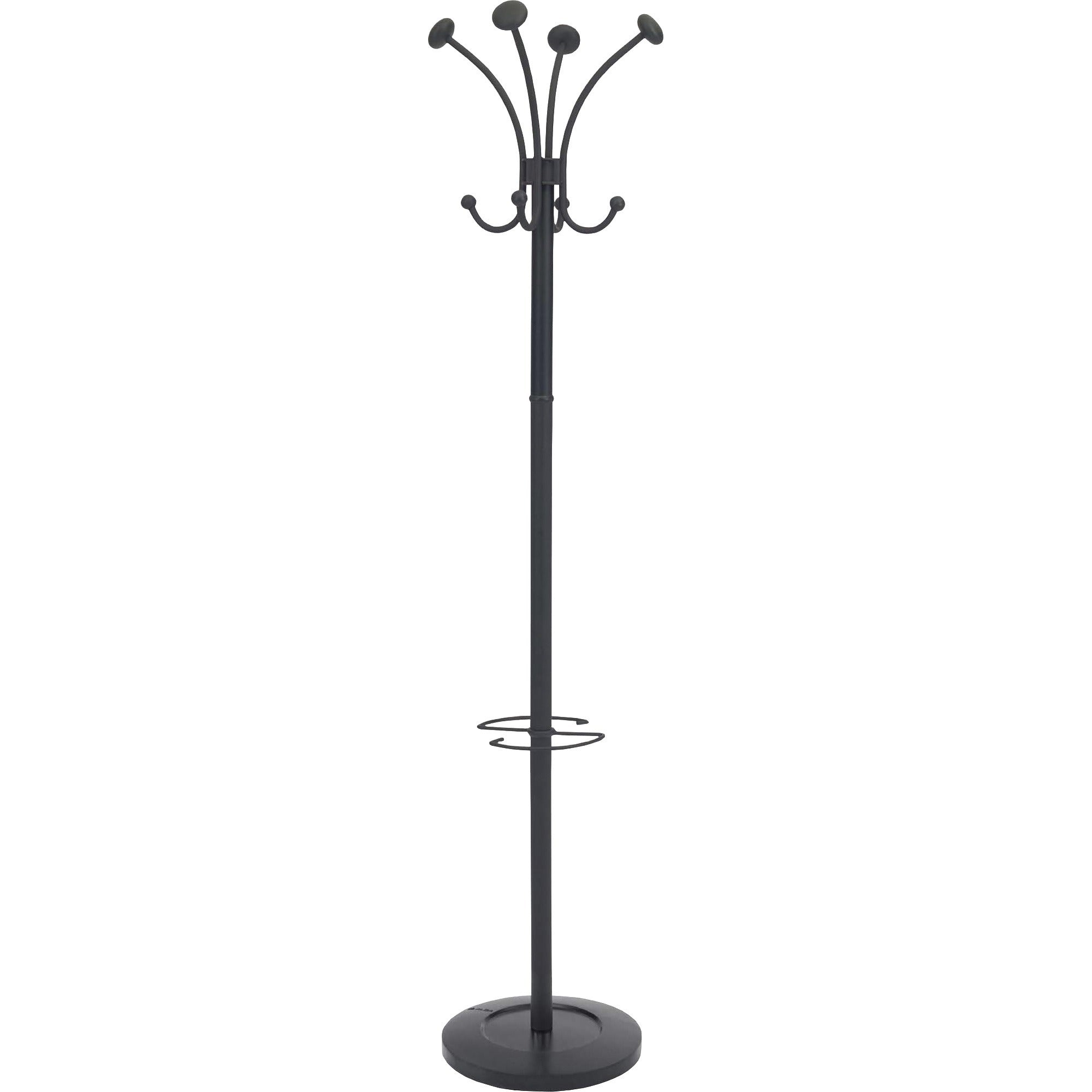 8 Pegs - for Coat, Clothes - Black - 1 Each