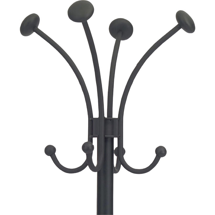 8 Pegs - for Coat, Clothes - Black - 1 Each