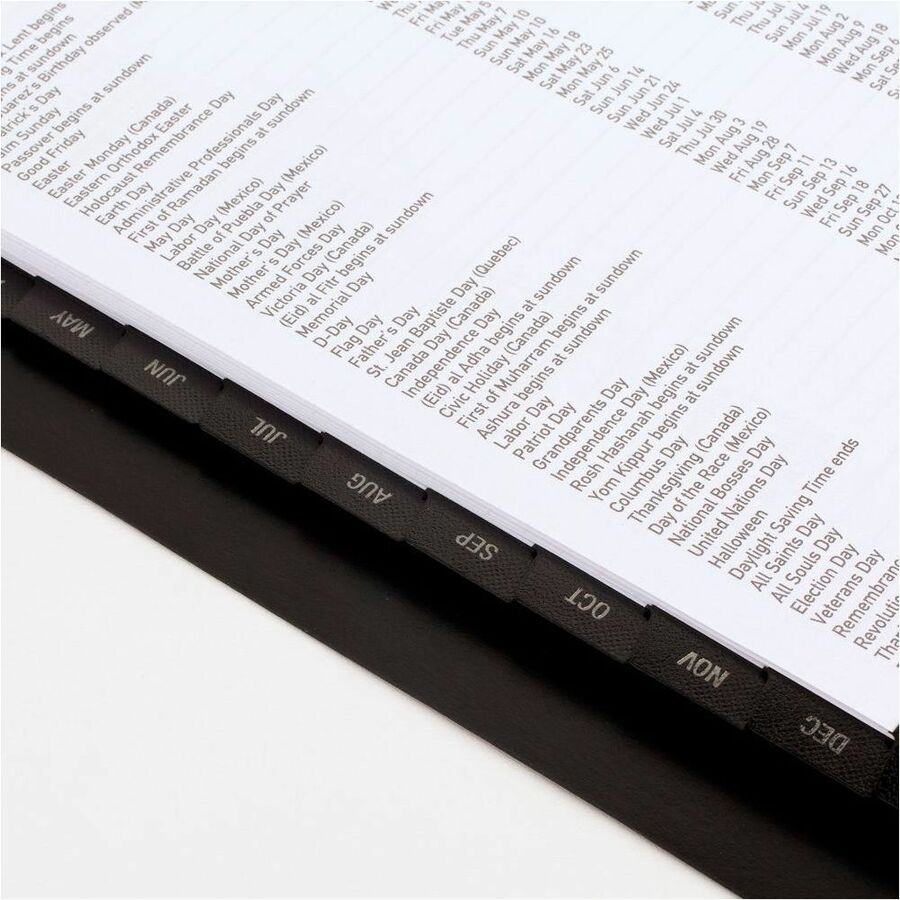 At-A-Glance Contemporary Weekly/Monthly Planner, January 2026-December 2026, 8:00 AM-6:00 PM Hourly, 4 7/8" x 8", Wire Bound, Charcoal, 1 Each