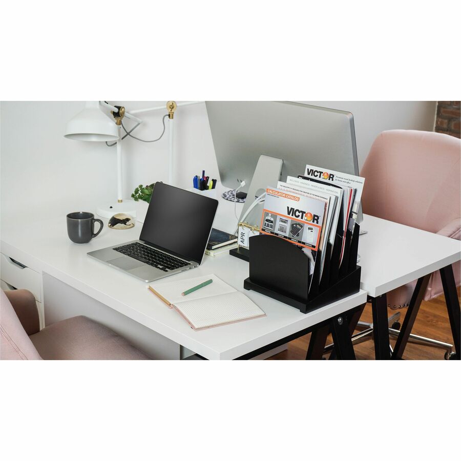 Victor Midnight Black Collection Incline File Sorter