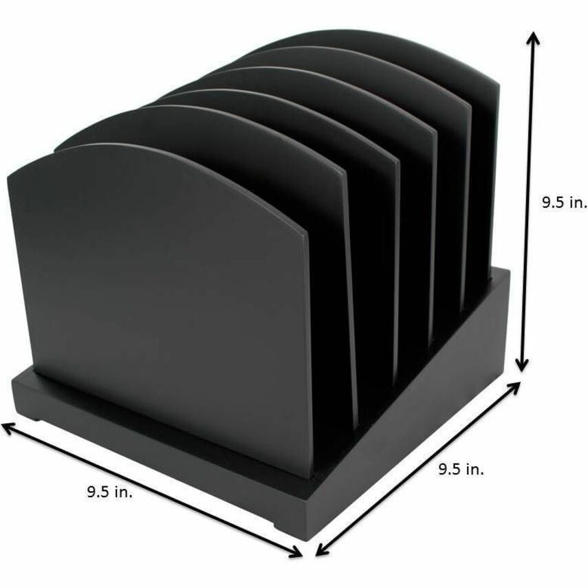 Victor Midnight Black Collection Incline File Sorter