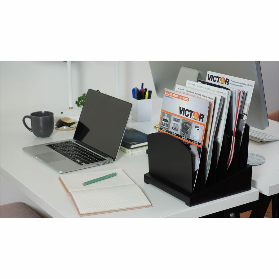 Victor Midnight Black Collection Incline File Sorter