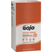 Gojo&reg; Natural Orange Pumice Hand Cleaner - Citrus Scent - 1.32 gal - Oil Remover, Dirt Remover, Grease Remover, Soil Remover - Hand - White - Fast Acting - 1 Each