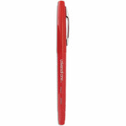0.7 mm Medium Bullet Pen Point - Red Ink - Liquid - Red Barrel - 1 Dozen