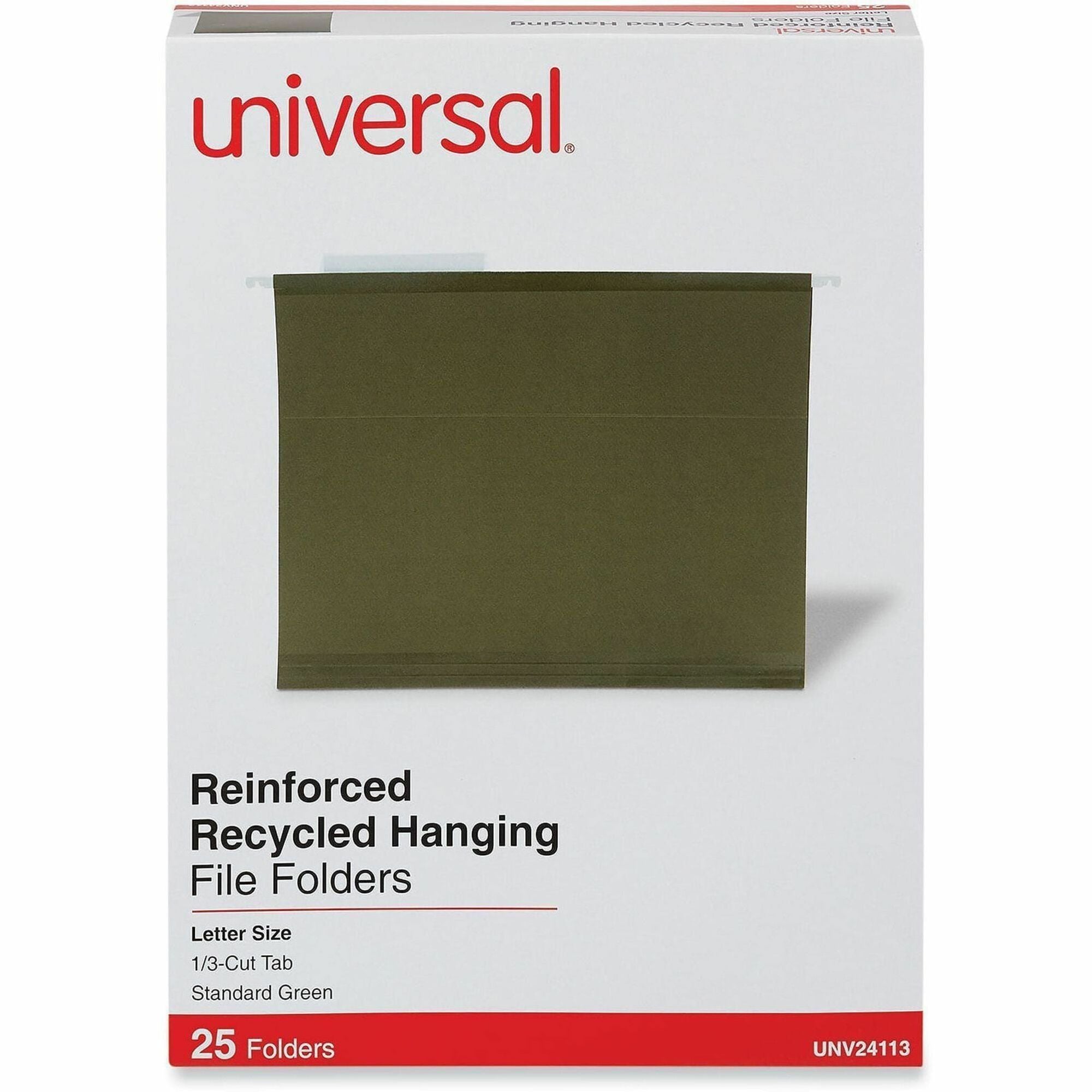 8 1/2" x 11" - Assorted Tab Position - 11 pt. - Stock - Standard Green - 25 Box