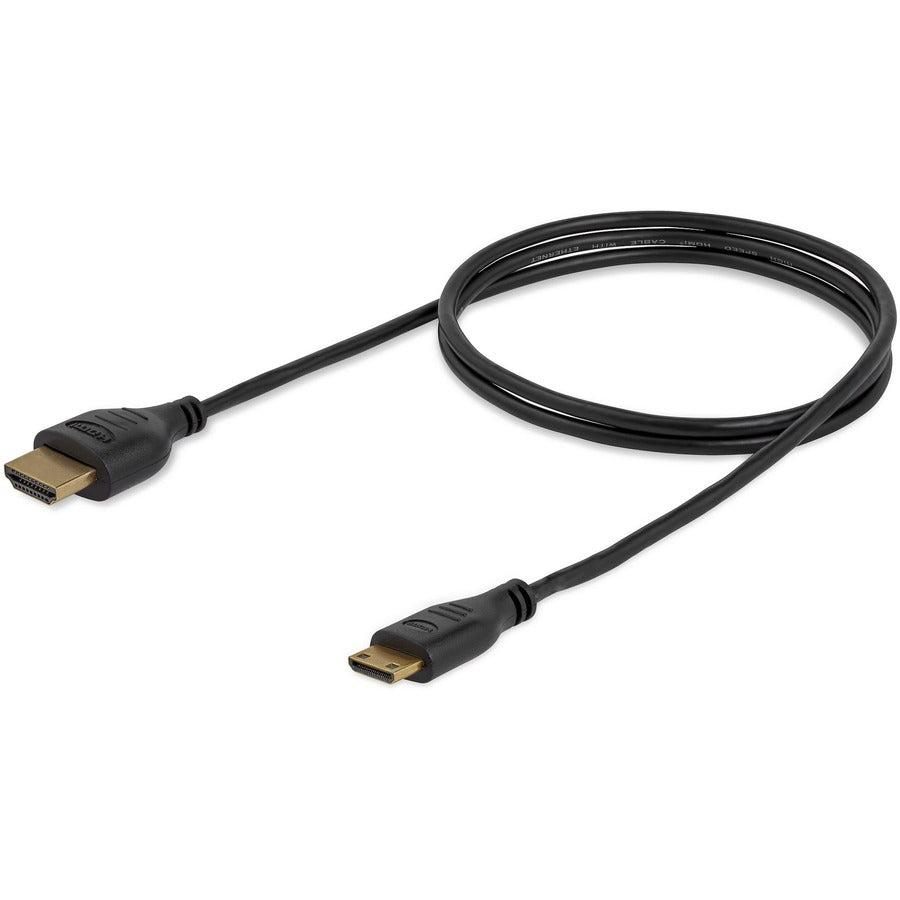 StarTech.com 3 ft Slim High Speed HDMI&reg; Cable with Ethernet - HDMI to HDMI Mini M/M