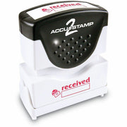 COSCO Shutter Stamp - Message Stamp - RECEIVED - 0.50" Impression Width - 20000 Impression(s) - Red - Rubber, Plastic - 1 Each