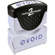 COSCO Shutter Stamp - Message Stamp - VOID - 0.50" Impression Width - 20000 Impression(s) - Blue - Rubber, Plastic - 1 Each