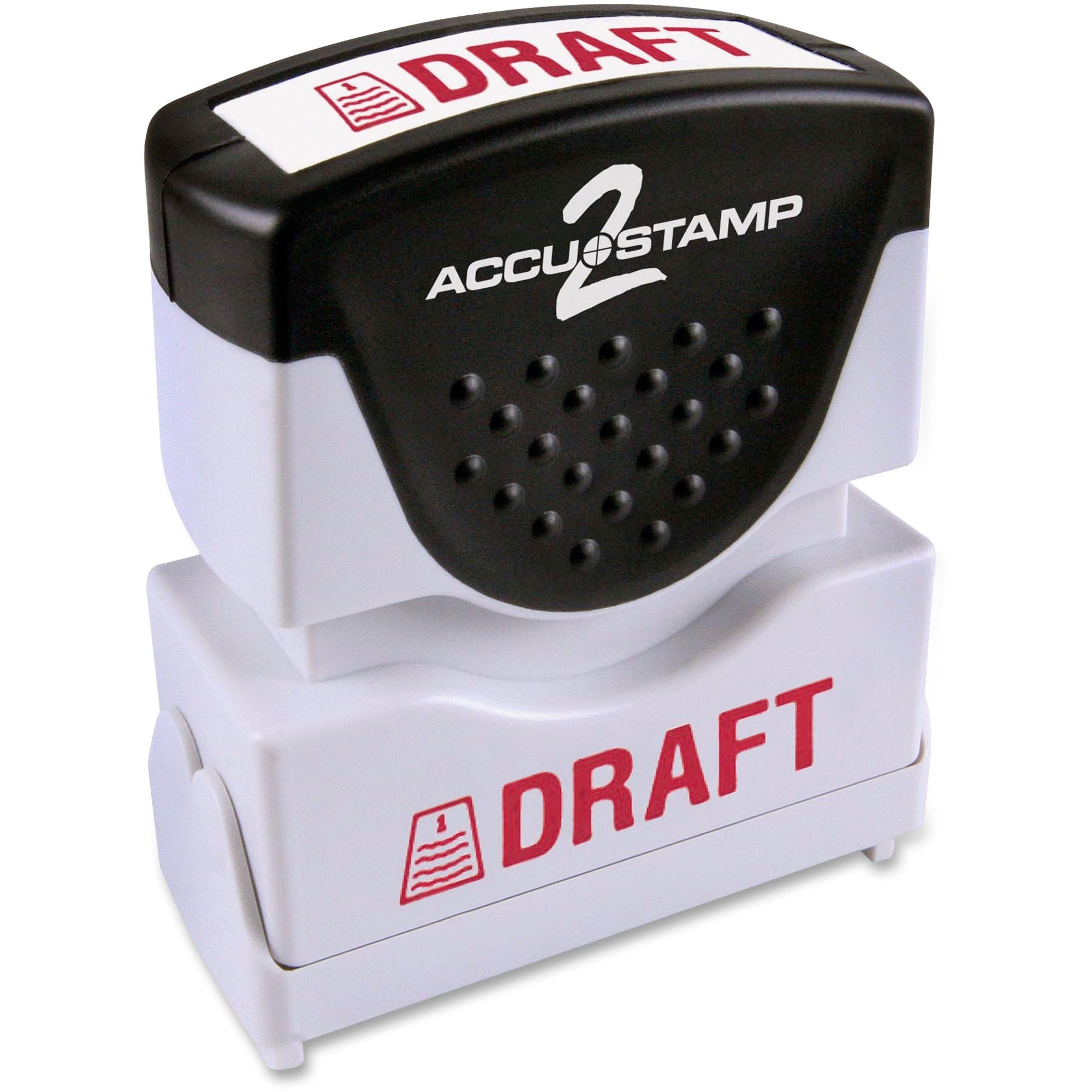 COSCO Shutter Stamp - Message Stamp - DRAFT - 0.50" Impression Width - 20000 Impression(s) - Red - Rubber, Plastic - 1 Each