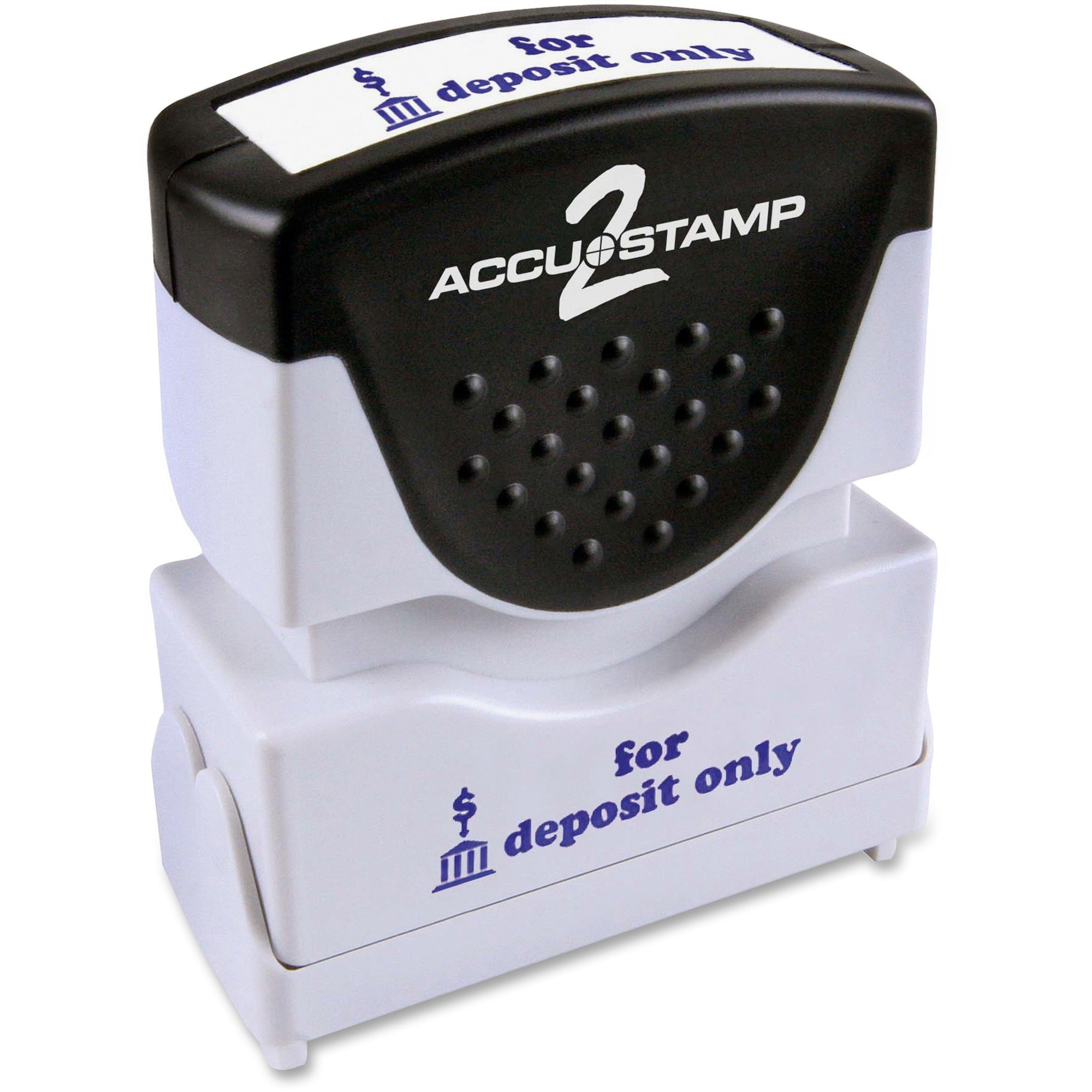 COSCO Shutter Stamp - Message Stamp - FOR DEPOSIT ONLY - 0.50" Impression Width - 20000 Impression(s) - Blue - Rubber, Plastic - 1 Each