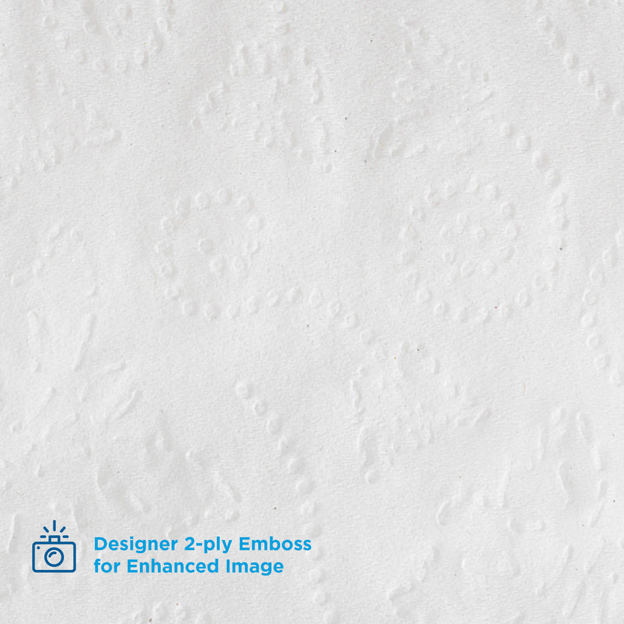 Angel Soft Professional Series Embossed Toilet Paper - 2 Ply - 4" Width x 4.05" Length - 450 Sheets/Roll - White - 80 / Carton