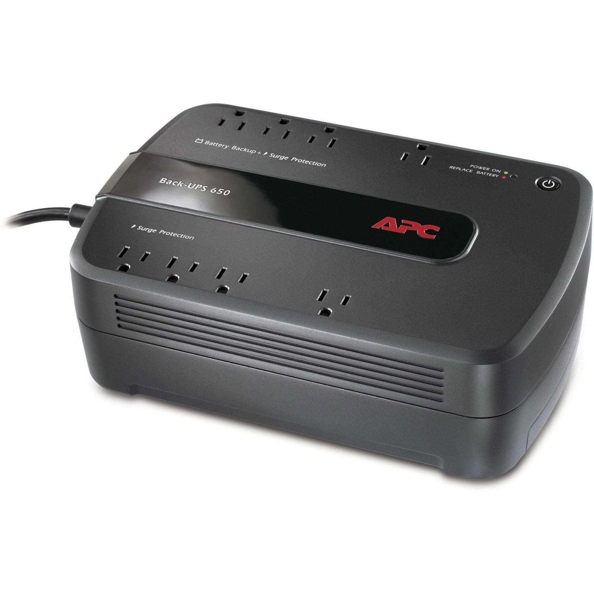 Tower - 1 Day Recharge - 3 Minute Stand-by - 120 V Input - 120 V AC Output - Single Phase - Stepped Approximated Sine Wave - USB - 4 x NEMA 5-15R, 4 x NEMA 5-15R Surge Receptacle(s) - 8 x Battery/Surge Outlet