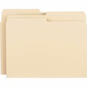8 1/2" x 11" - 3/4" Expansion - Top Tab Location - Assorted Tab Position - 11 pt. - 1 Plys - Manila - Rounded Corner - 10% Recycled - 100 / Box