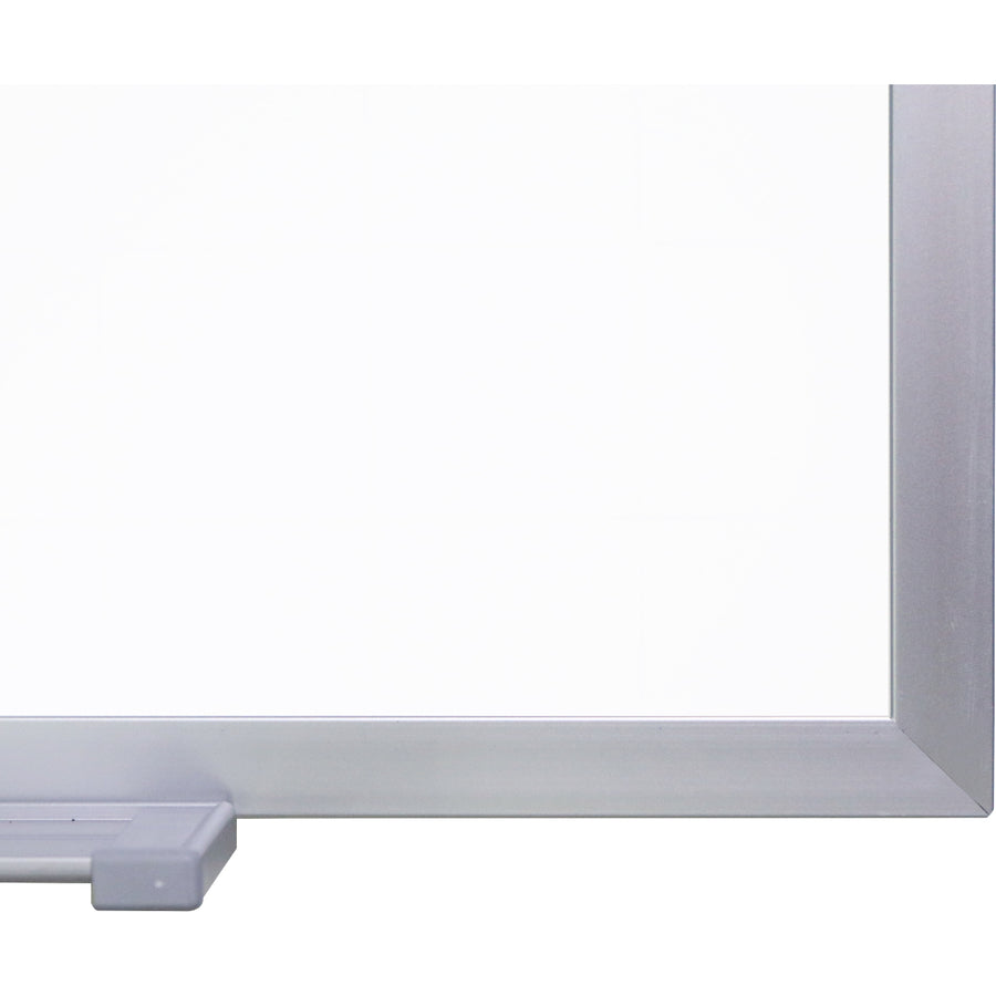 72" (6 ft) Width x 48" (4 ft) Height - Porcelain Enameled Steel Surface - Aluminum Frame - Magnetic - Stain Resistant, Dent Resistant, Scratch Resistant - 1 Each