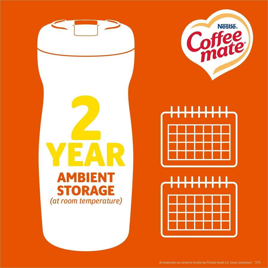 Coffee mate Hazelnut Powdered Coffee Creamer - Hazelnut Flavor - 0.94 lb (15 oz) - 141 Serving - 1 Each