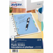 5 x Divider(s) - Write-on Tab(s) - 5 - 5 Tab(s)/Set - 5.5" Divider Width x 8.50" Divider Length - 7 Hole Punched - Multicolor Plastic Divider - Multicolor Plastic Tab(s) - Hole-punched, Writable, Erasable, Durable, Reusable, Tear Resistant - 5 / Set