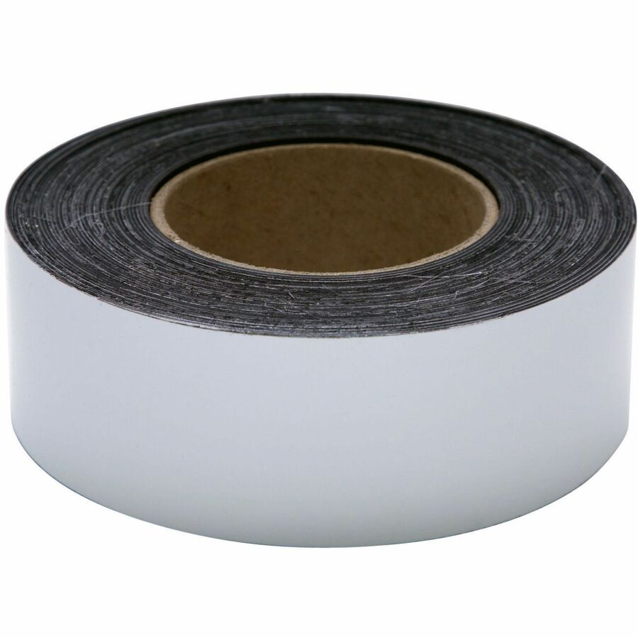 Zeus Write On/Wipe Off Magnetic Label Tape 50' x 2" WHITE