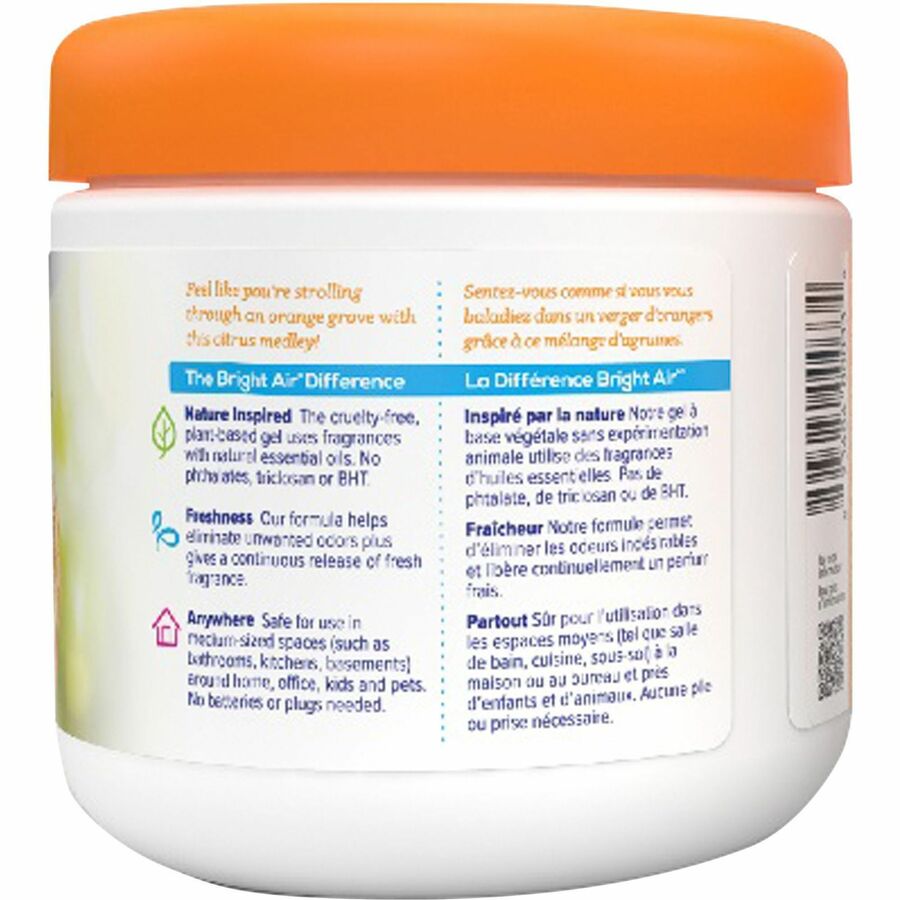 Bright Air Super Odor Eliminator Air Freshener - 14 oz - Mandarin Orange, Fresh Lemon - 60 Day - 1 Each