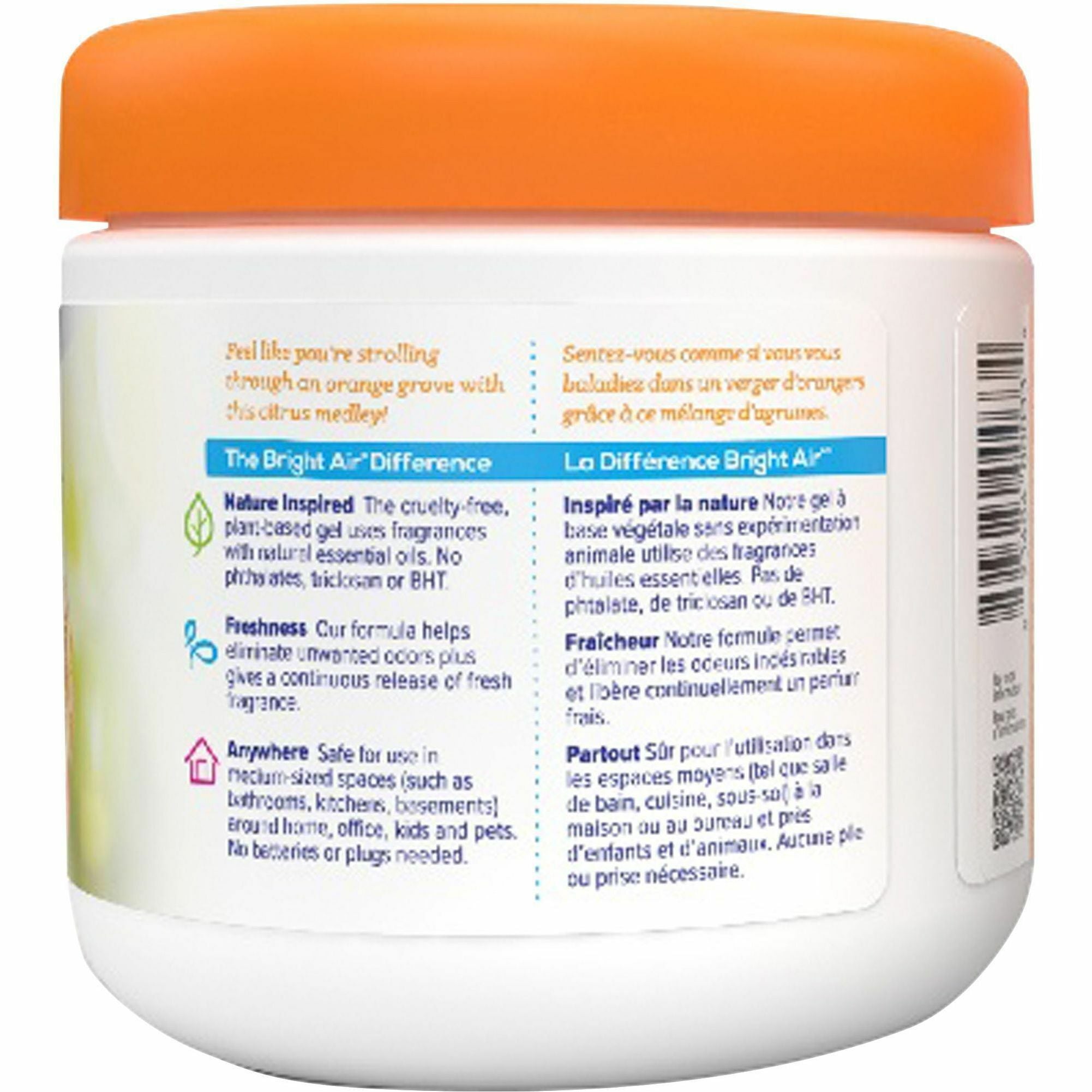 Bright Air Super Odor Eliminator Air Freshener - 14 oz - Mandarin Orange, Fresh Lemon - 60 Day - 1 Each