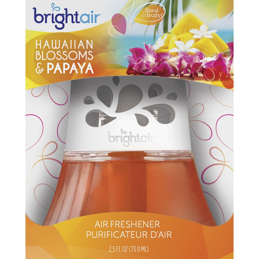 Bright Air Scented Oil Air Freshener - Oil - 2.5 fl oz (0.1 quart) - Hawaiian Blossom, Papaya - 45 Day - 1 Each