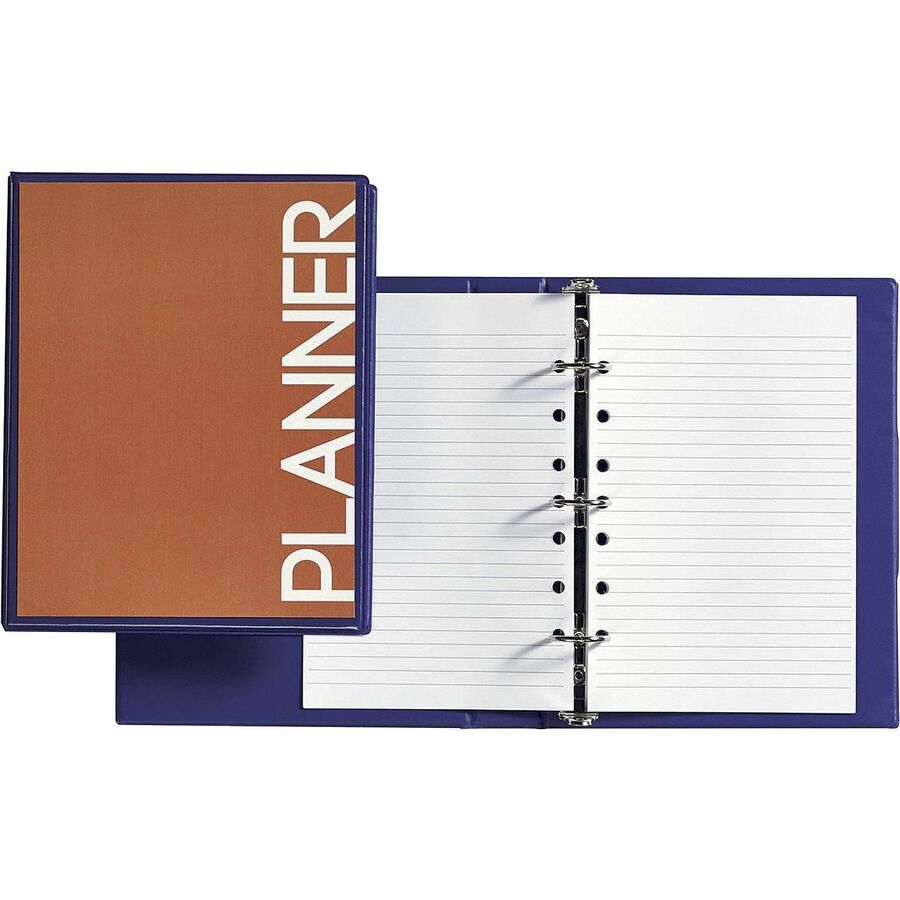100 Sheets - College Ruled Front Ruling - 7 Hole(s) - 5 1/2" x 8 1/2" Sheet Size - White Paper - Mediumweight, Punched - 100 / Pack