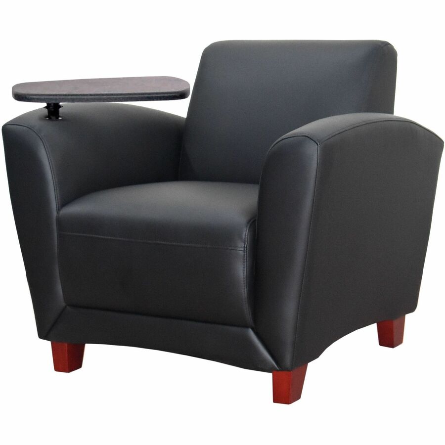 Lorell Accession Club Chair with Tablet Tray