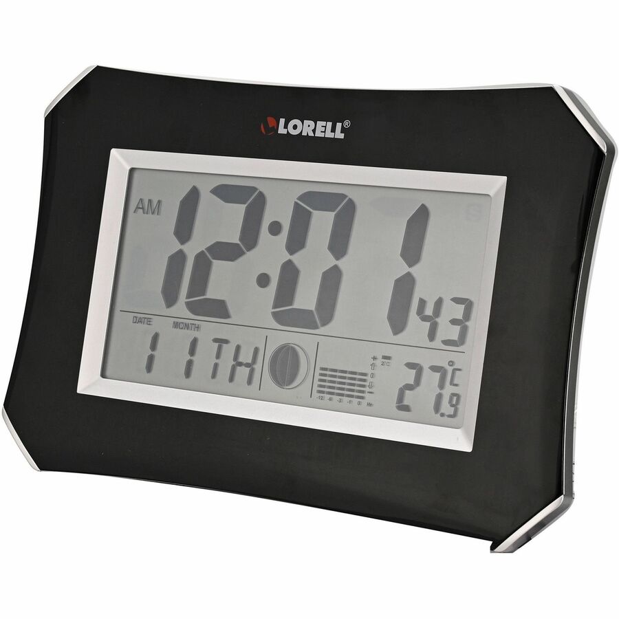 Lorell LCD Wall/Alarm Clock