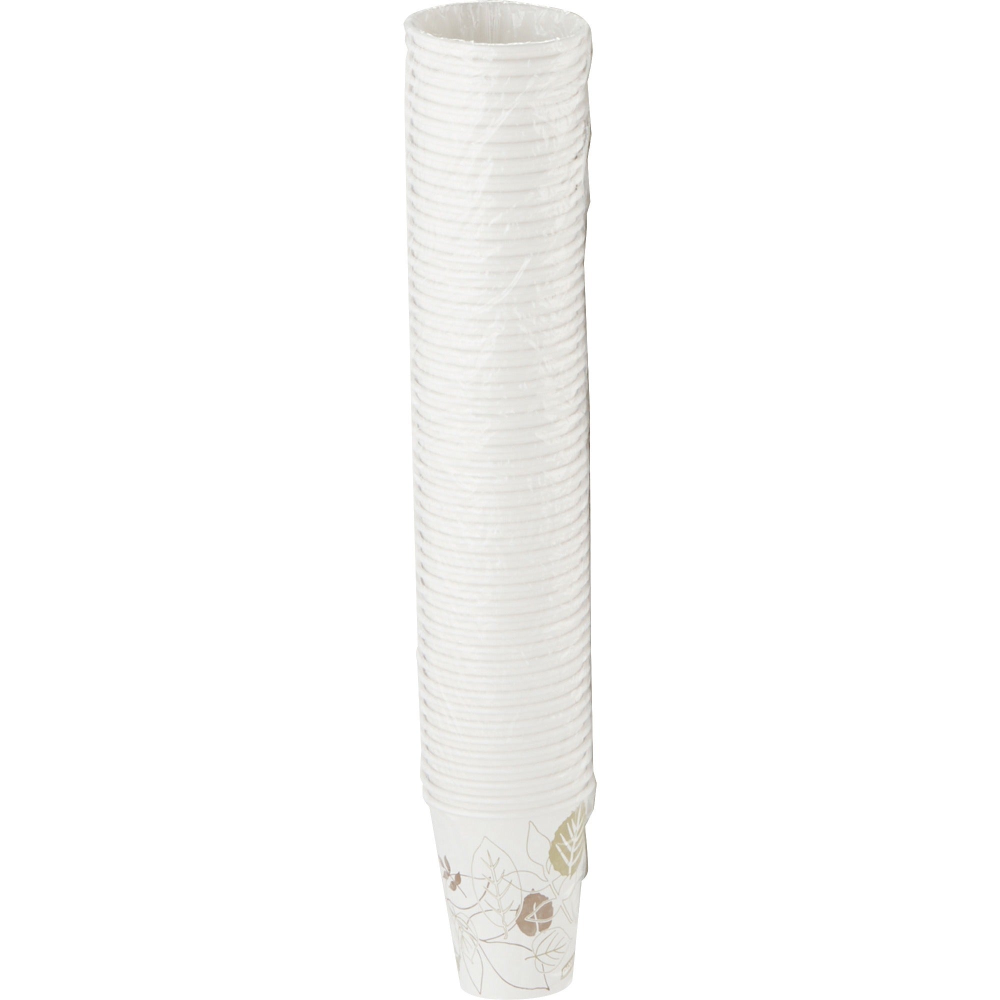 Dixie Pathways 12 oz Paper Hot Cups By GP Pro - 12 fl oz - White - Paper - Hot Drink - 50 / Pack