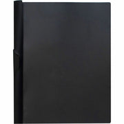 Business Source Letter Report Cover - 8 1/2" x 11" - 30 Sheets Capacity - Vinyl - Black - 1 Each
