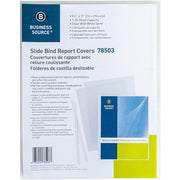 1/8" Folder Capacity - 8 1/8" x 11" - Polypropylene - White - 50 / Box