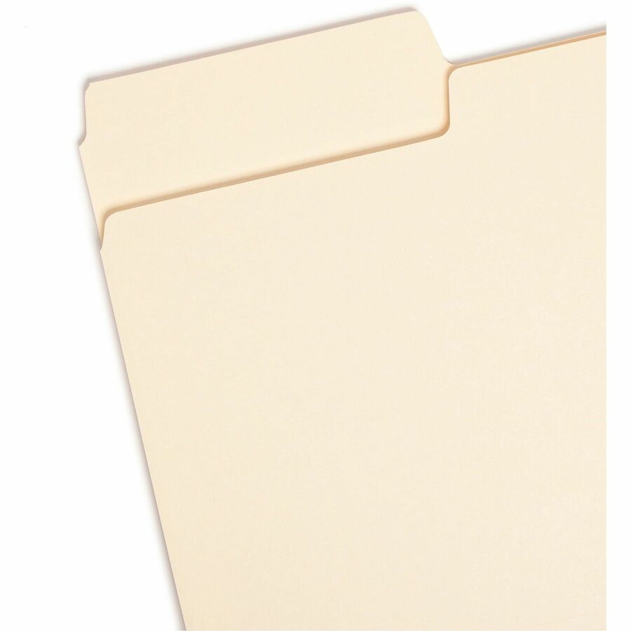 Smead SuperTab 1/3 Tab Cut Legal Recycled Top Tab File Folder - 8 1/2" x 14" - 3/4" Expansion - Top Tab Location - Assorted Tab Position - 14 pt. - 1 Plys - Manila - Durable, Heavyweight - 10% Recycled - 50 / Box