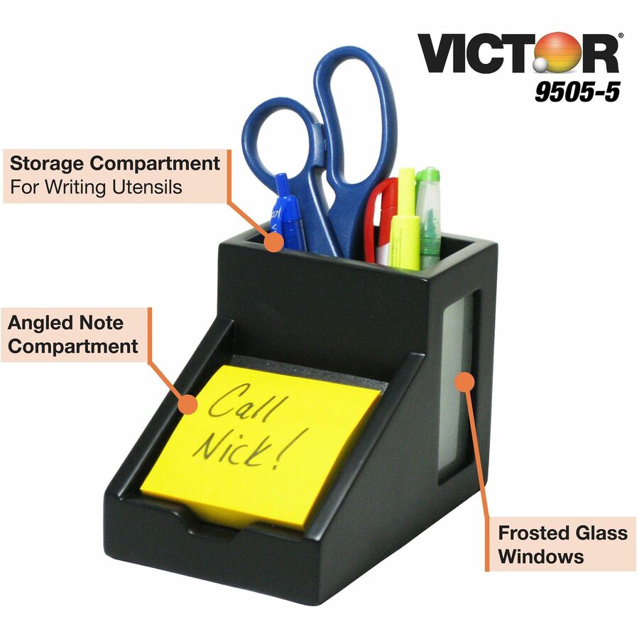 Victor Midnight Black Collection Wood Pencil Cup