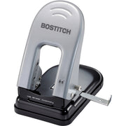 2 Punch Head(s) - 40 Sheet - 9/32" Punch Size - 6.5" Width x 2.8" Height - Black, Silver