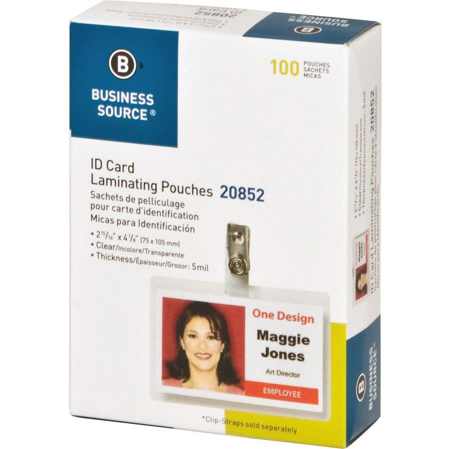 Business Source Government ID Laminating Pouches