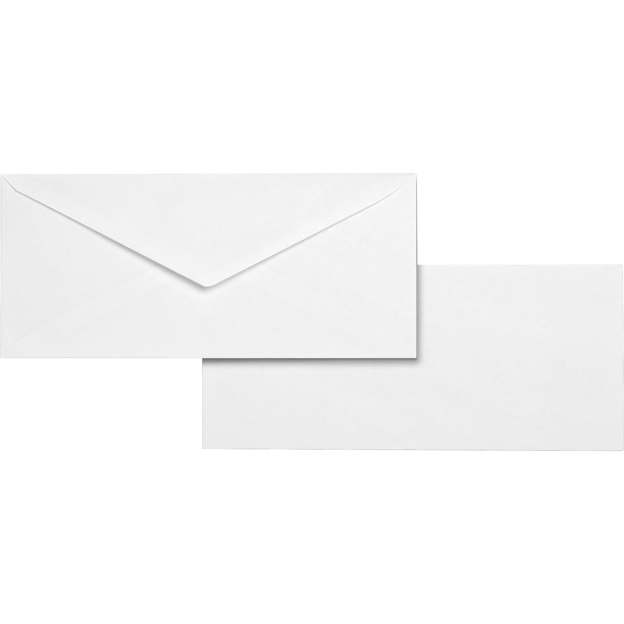 Business - #10 - 9 1/2" Width x 4 1/8" Length - 24 lb - Gummed - White - Wove - 500 / Box
