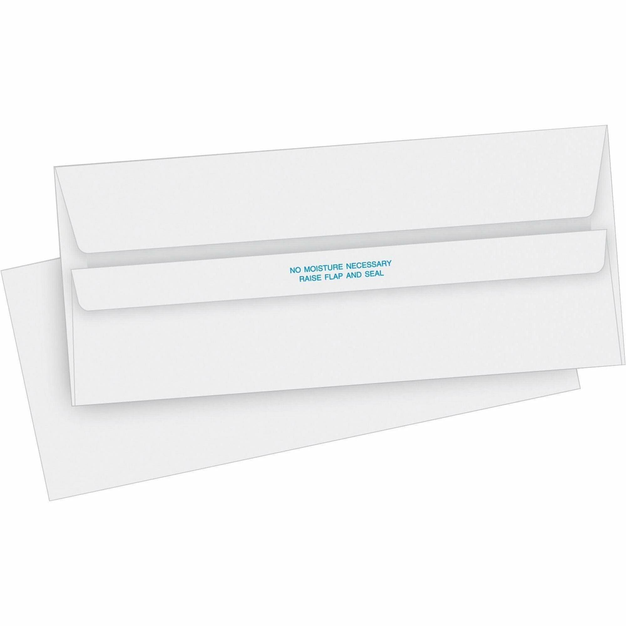 Business - #10 - 4 1/8" Width x 9 1/2" Length - 24 lb - Self-sealing - White - 500 / Box