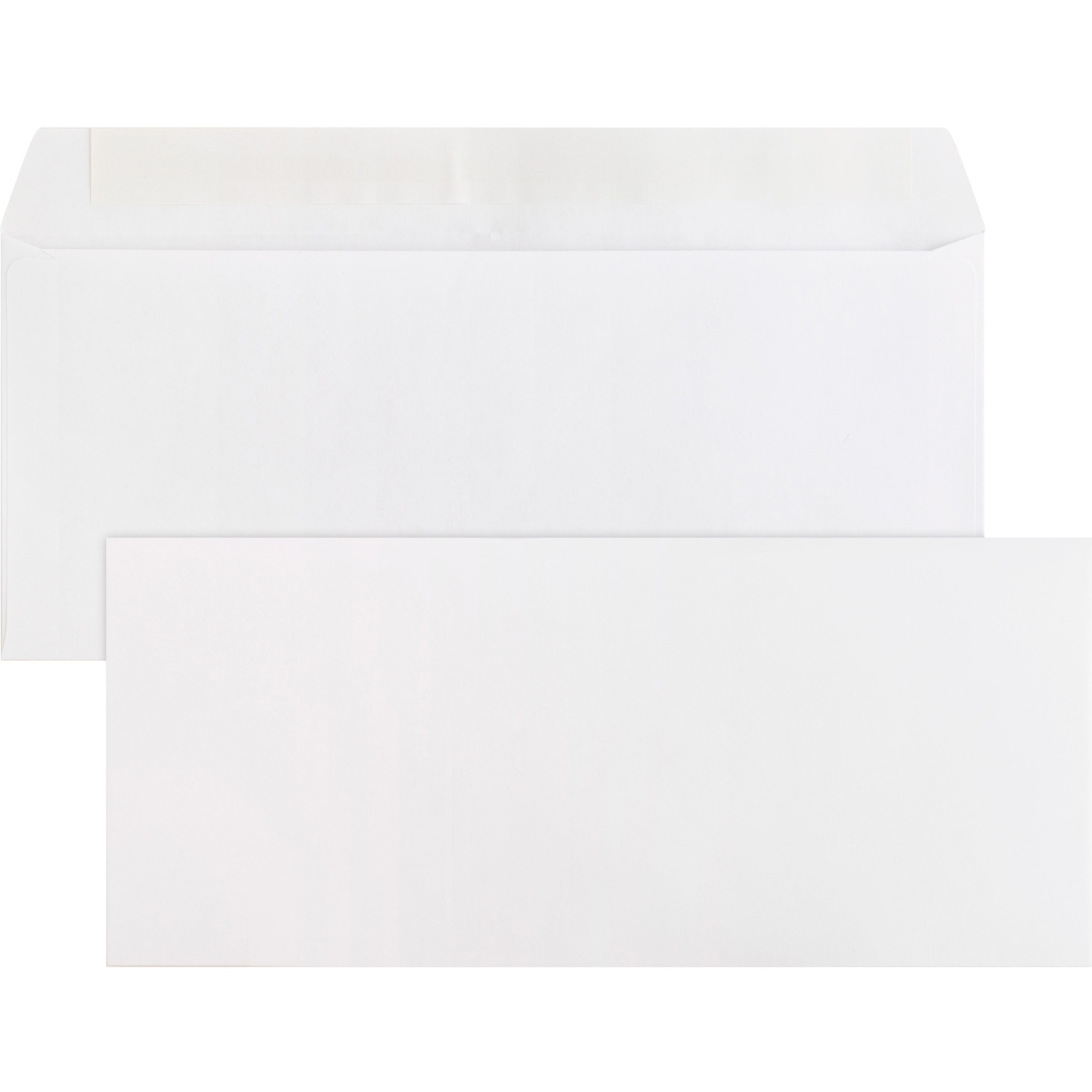 Business - #10 - 9 1/2" Width x 4 1/8" Length - 24 lb - Peel & Seal - White - Wove - 500 / Box