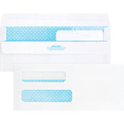 Double Window - #8 5/8 - 8 5/8" Width x 3 5/8" Length - 24 lb - Self-sealing - White - 500 / Box
